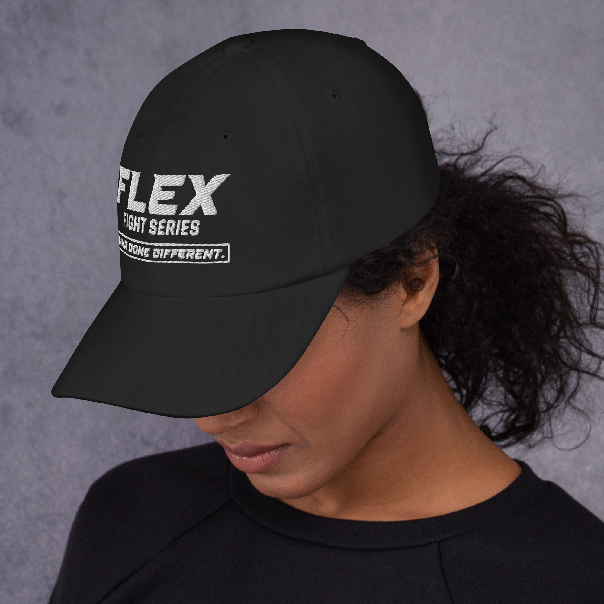 Classic Embroidered Flex Fight Series Hat - Image 2