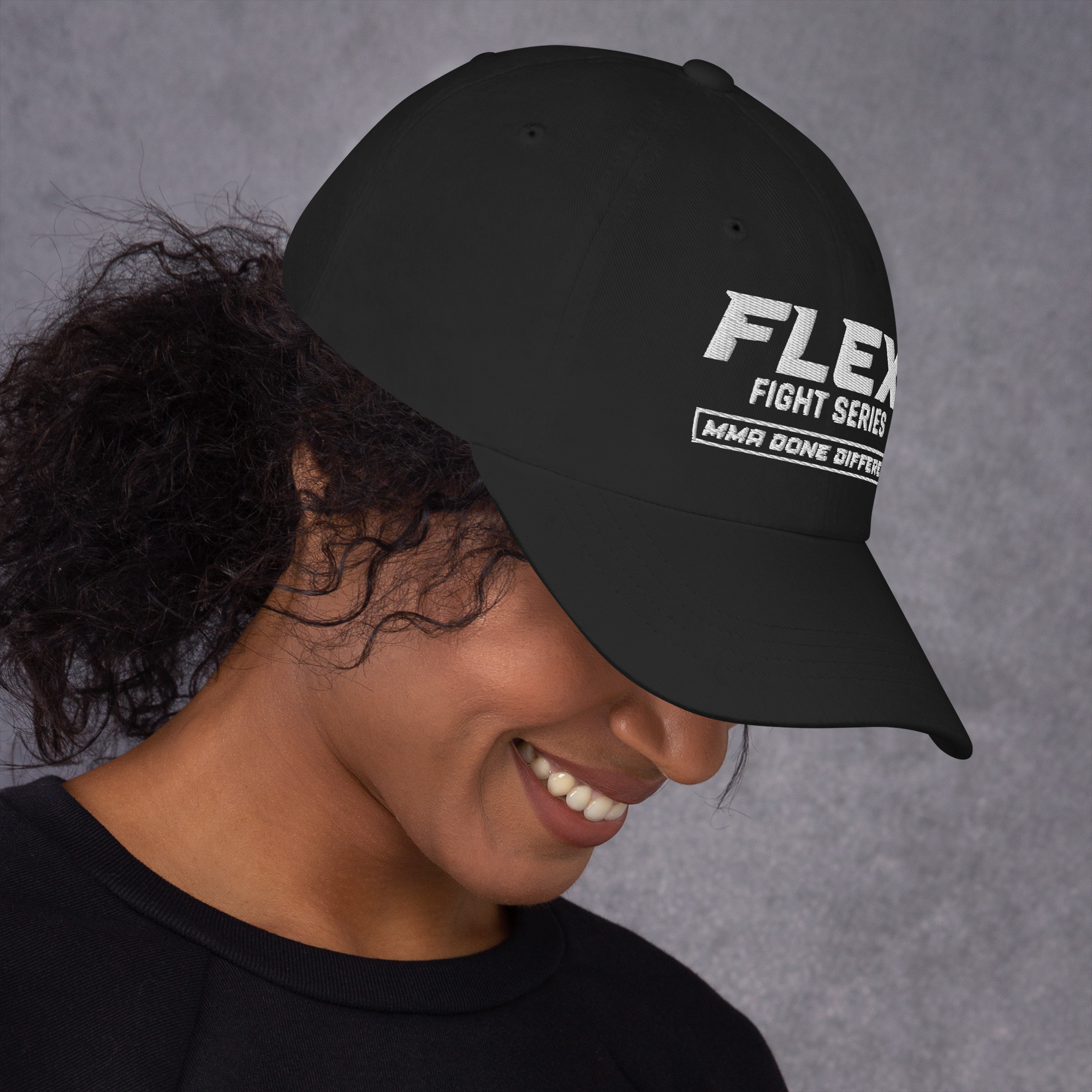 Classic Embroidered Flex Fight Series Hat - Image 3